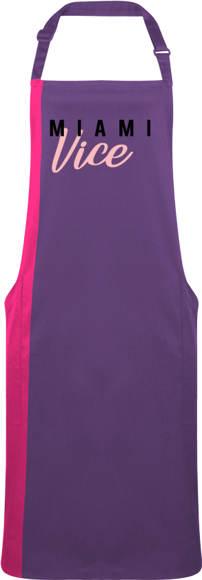 Tablier Long Bicolore Miami Vice Par Koios Design - Future (690x850), Png Download
