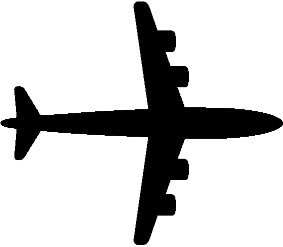 Japanese Map Symbol - Air Craft Map Symbol (609x527), Png Download
