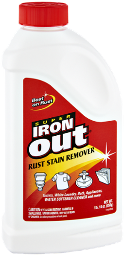 Iron Out 28-oz. Rust & Iron Stain Remover (600x600), Png Download