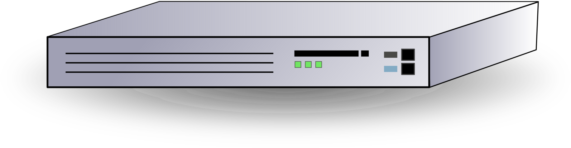 Wireless Router Dsl Modem Network Switch Computer Icons - Router Clipart (2000x750), Png Download