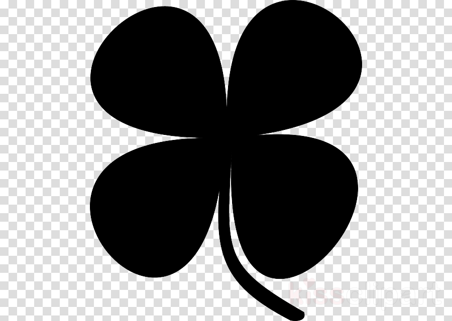 Clover Vector Png Clipart Saint Patrick's Day Shamrock - Line Art Shamrock Vector (900x640), Png Download