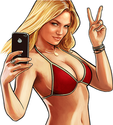 Clipart Freeuse Bikini Drawing Gta - Grand Theft Auto 5. The Unofficial Strategies Tricks (1172x500), Png Download