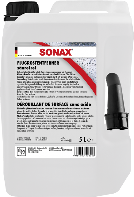 Sonax Fallout Cleaner Ac - Sonax Car Shampoo Concentrate 5 Litre Canister Maintenance (480x640), Png Download