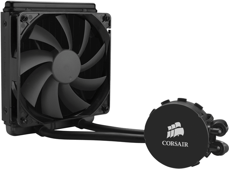 Corsair Cw 9060013 Ww 140mm High Performance Liquid - Corsair Hydro Series H90 140mm High Performance Liquid (800x585), Png Download
