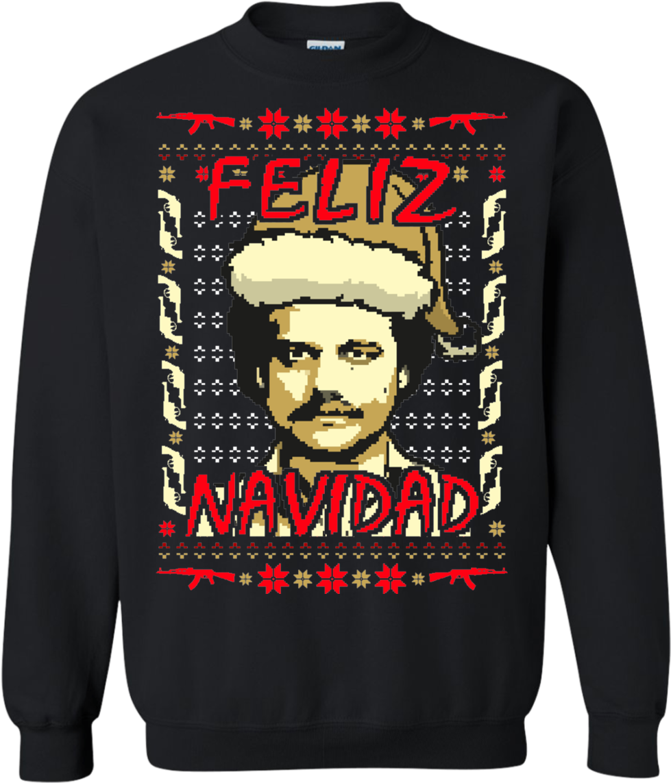 Feliz Navidad Ugly Christmas Sweater - Eleven Days Of Christmas Shirt (1155x1155), Png Download