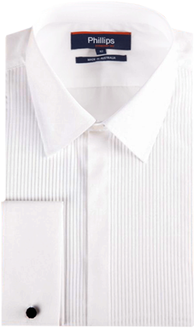 Reg Pleat Tuxedo Shirt Phillips Formal - Formal Wear (870x1110), Png Download