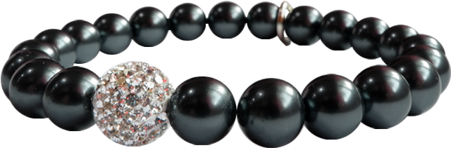 Love Sparks Swarovski Pearl Braceletâ€“ Night Blue - Keine Angabe Elegantes Kraft.- Und Powerarmband Mit (800x800), Png Download