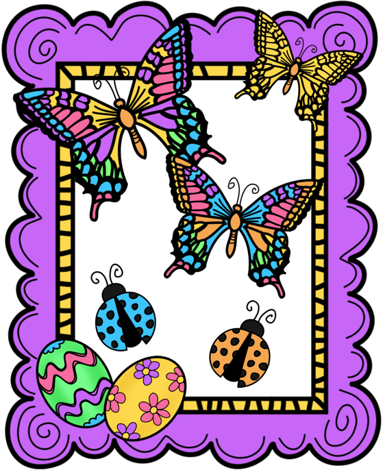 The Creative Chalkboard - Collage Clip Art (559x686), Png Download