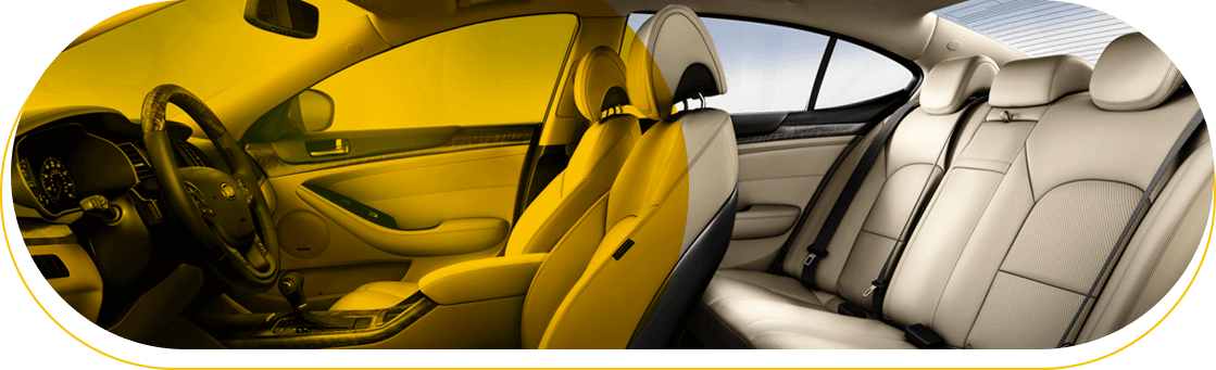 Extensive Interior Detailing - Car (1119x341), Png Download