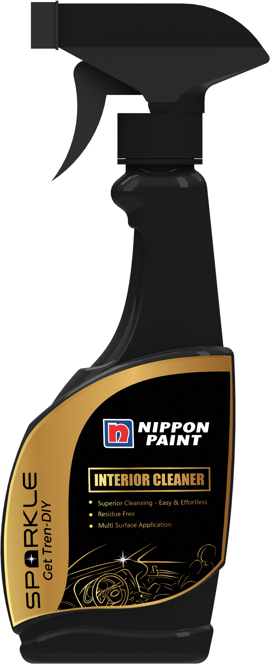 "sparkle Car Interior Cleaner" Is A High Performance - Nippon Paint (1736x2813), Png Download