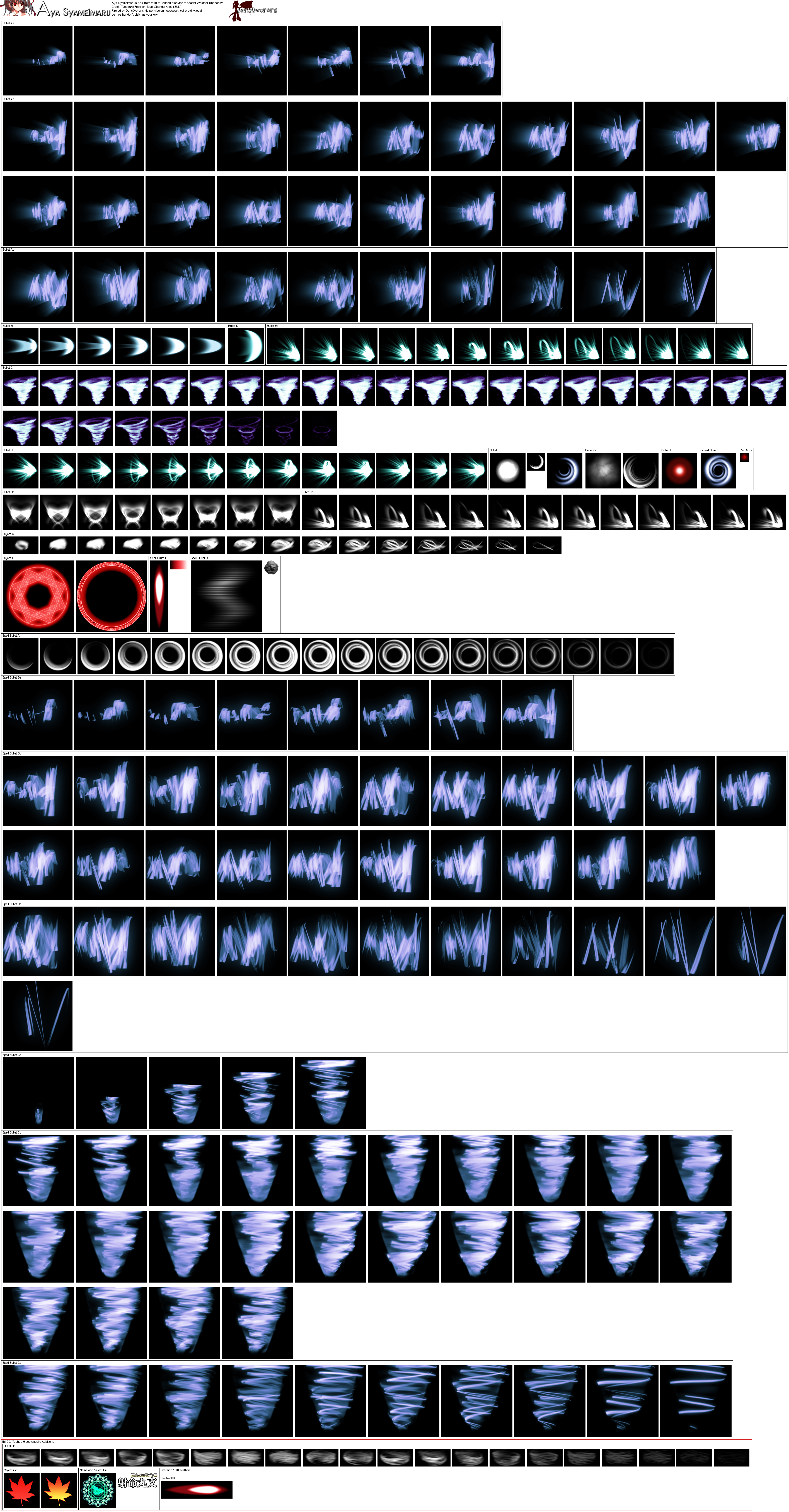 Click For Full Sized Image Aya Shameimaru's Effects - Scarlet Weather Rhapsody Effect (2830x5417), Png Download