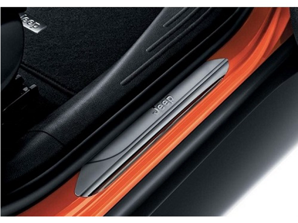 Door Sill Guards Jeep Logo - Jeep Renegade Nakładki Progi (600x600), Png Download