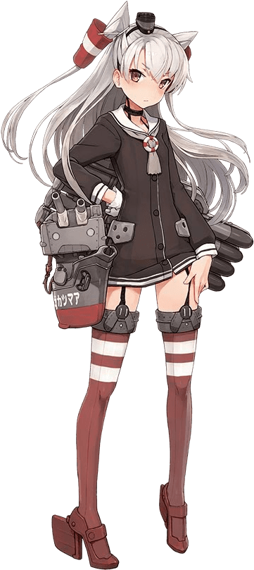 Kantai Collection Amatsukaze (411x808), Png Download