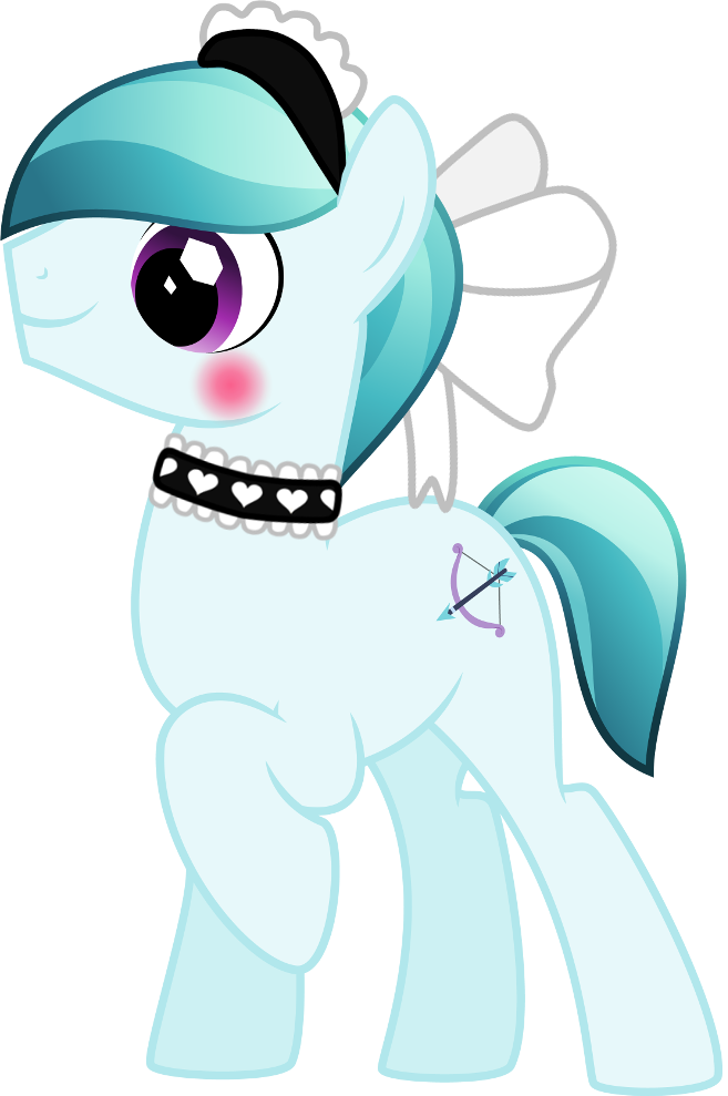 Blushing, Bow, Choker, Clothes, Crossdressing, Crystal - Cartoon (657x989), Png Download