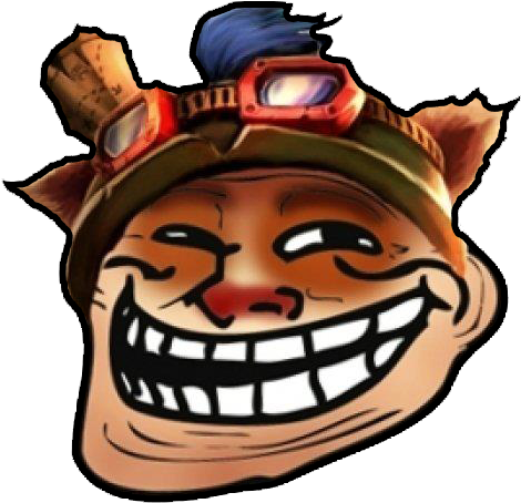 Fredrik Master Yi 5 Years Ago - Lol Teemo Troll Face (700x700), Png Download