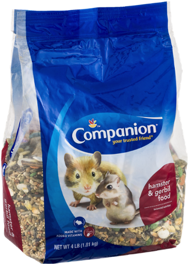 Companion Hamster & Gerbil Food (600x600), Png Download