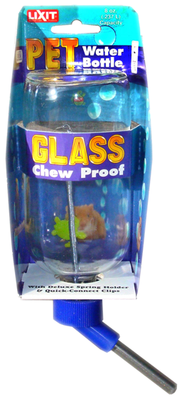 Lixit Water Bottle Hamster/gerbil Glass 8oz - Lixit Corporation - Glass Water Bottle - 8 Oz. (600x600), Png Download