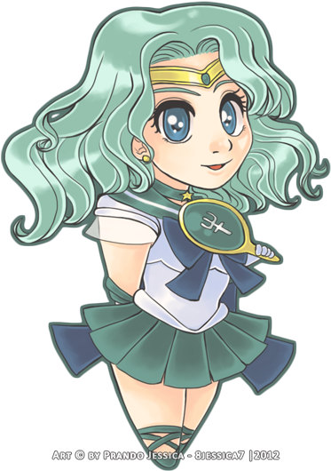 © Art By Me - Sailor Neptune (591x591), Png Download
