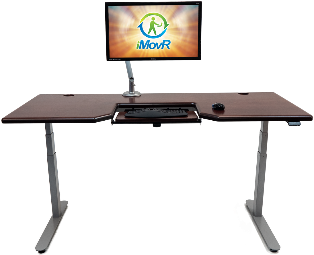 Solid Wood Tabletop Desks - Standing Desk (1200x1057), Png Download