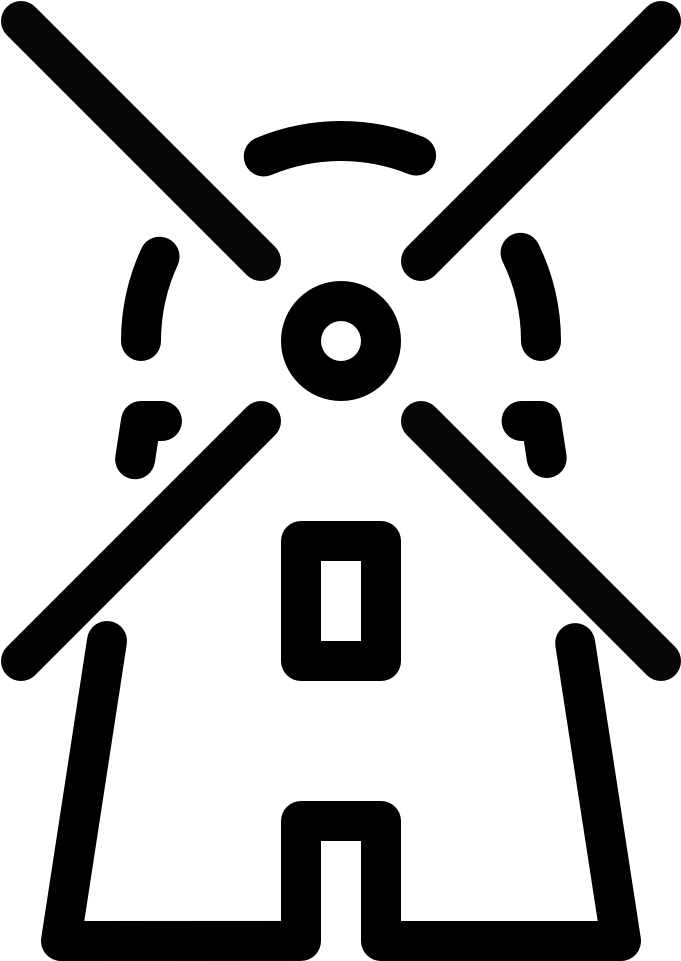 Building Wind Mill Building Wind Mill Building Wind - House (960x960), Png Download