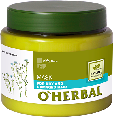3d En Oherbal Mask-damaged - O'herbal Humulus Lupulus Mask For Unruly And Frizzy (391x800), Png Download
