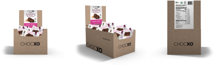Chocxo Org 37% Milk Chocolate Coconut Almond Snaps (1000x647), Png Download