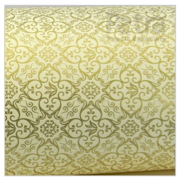 Papel 180g/m² Adamascado Marfim E Dourado - マルチケース パープル ** レディース/ミリュー(milieu) (600x800), Png Download