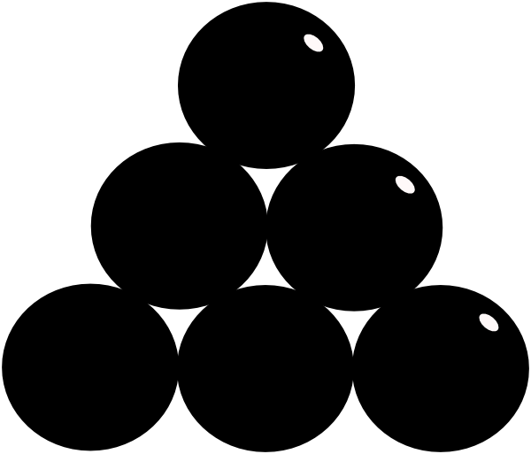 Png Black And White Download Ball Clipart - Cannon Balls Clipart (600x513), Png Download