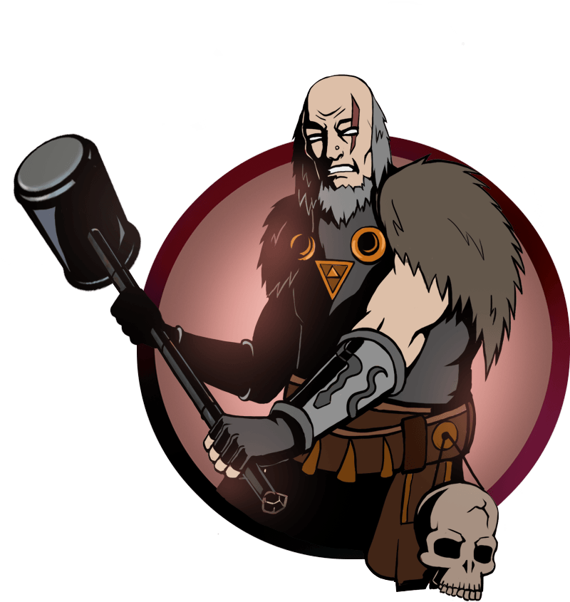 Man Big Hammer - Shadow Fight 2 Act 6 Tournament (1000x1000), Png Download