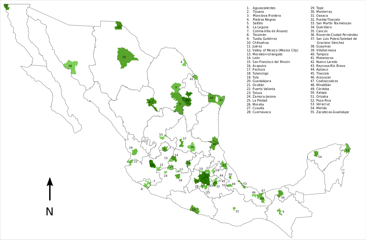 Mapa De Mexico Png (1200x789), Png Download