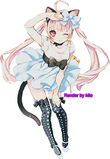 Render 3 Render Anime Girl By Mie By Miemie15-d95vtpw - Paula Neko Anime Character (500x660), Png Download