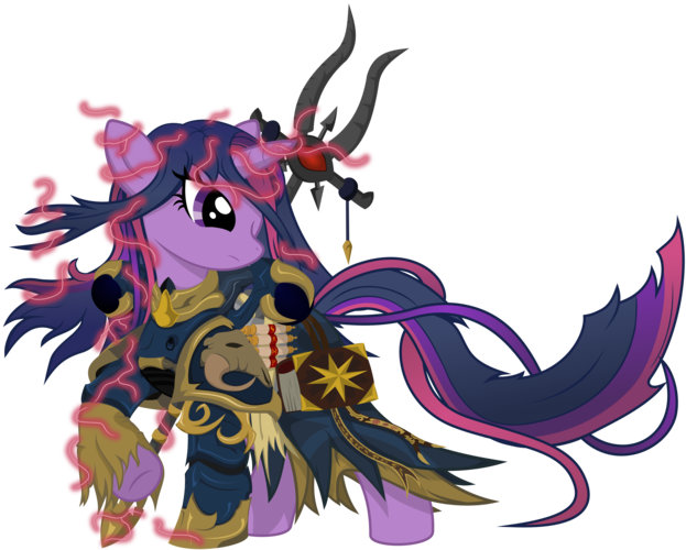 Twilight Sparkle In War Hammer - My Little Pony Warhammer (623x500), Png Download