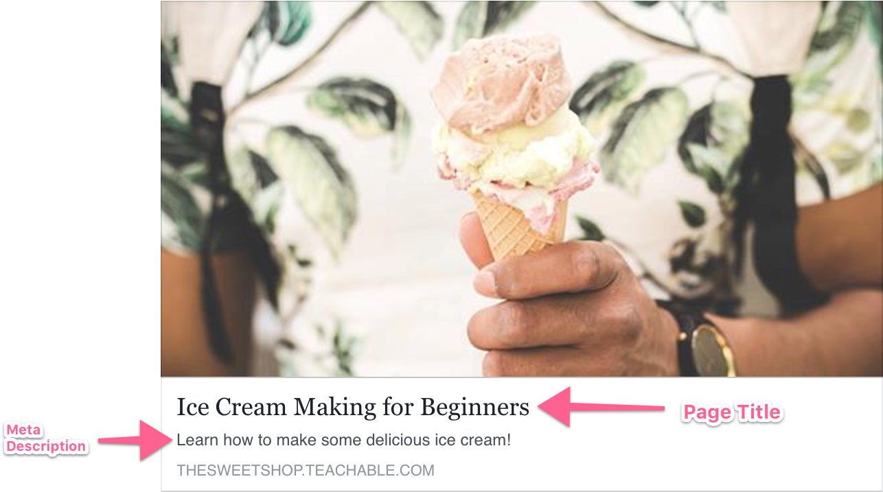 Facebook Sharing Example - Ice Cream (1800x768), Png Download