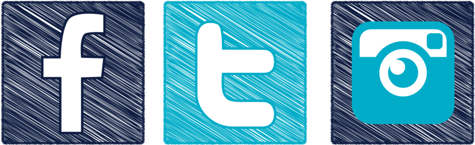 Social Media Icons - Social Media (1000x357), Png Download