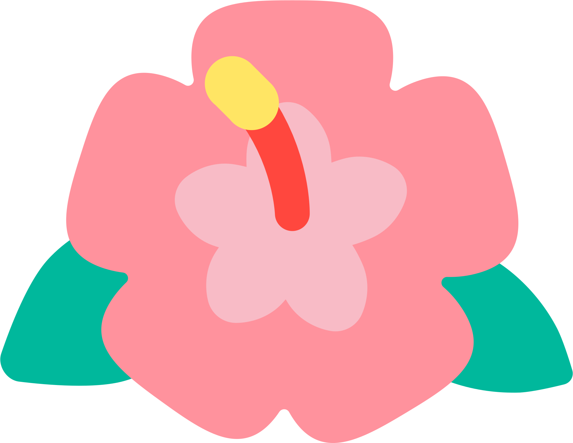Open - Hibiscus Emoji Transparent (2000x2000), Png Download