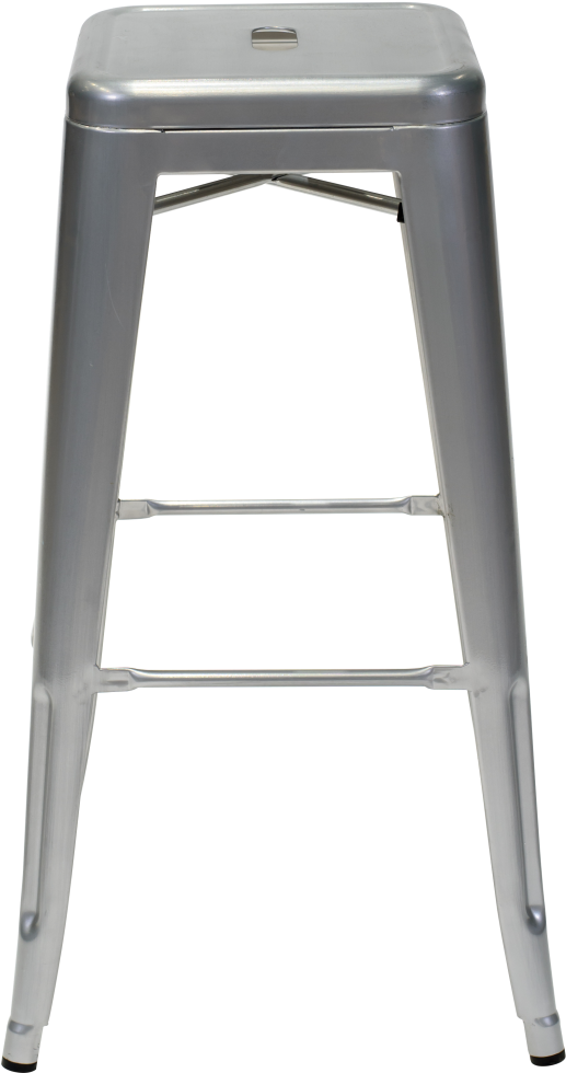 Tabouret De Bar Style Industriel En Métal Gris (910x1155), Png Download