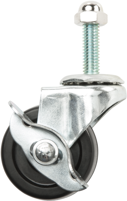 Swivel Caster Wheel With Lock (1000x667), Png Download