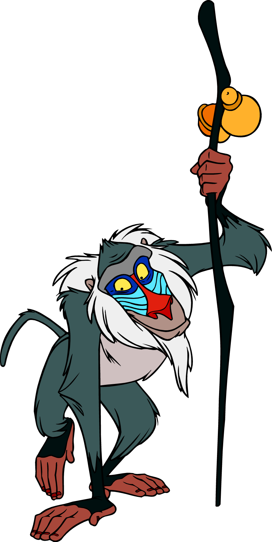 Rafiki - Rafiki Lion King Clipart (925x1838), Png Download
