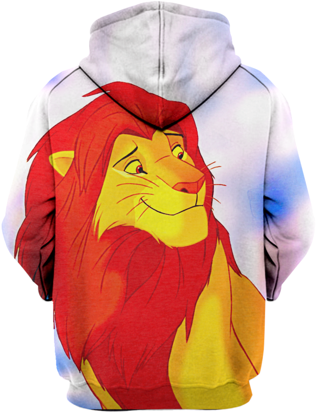 Anime Lion King Hoodie 3d - Lion King Photo License Plate, Aluminum (900x899), Png Download