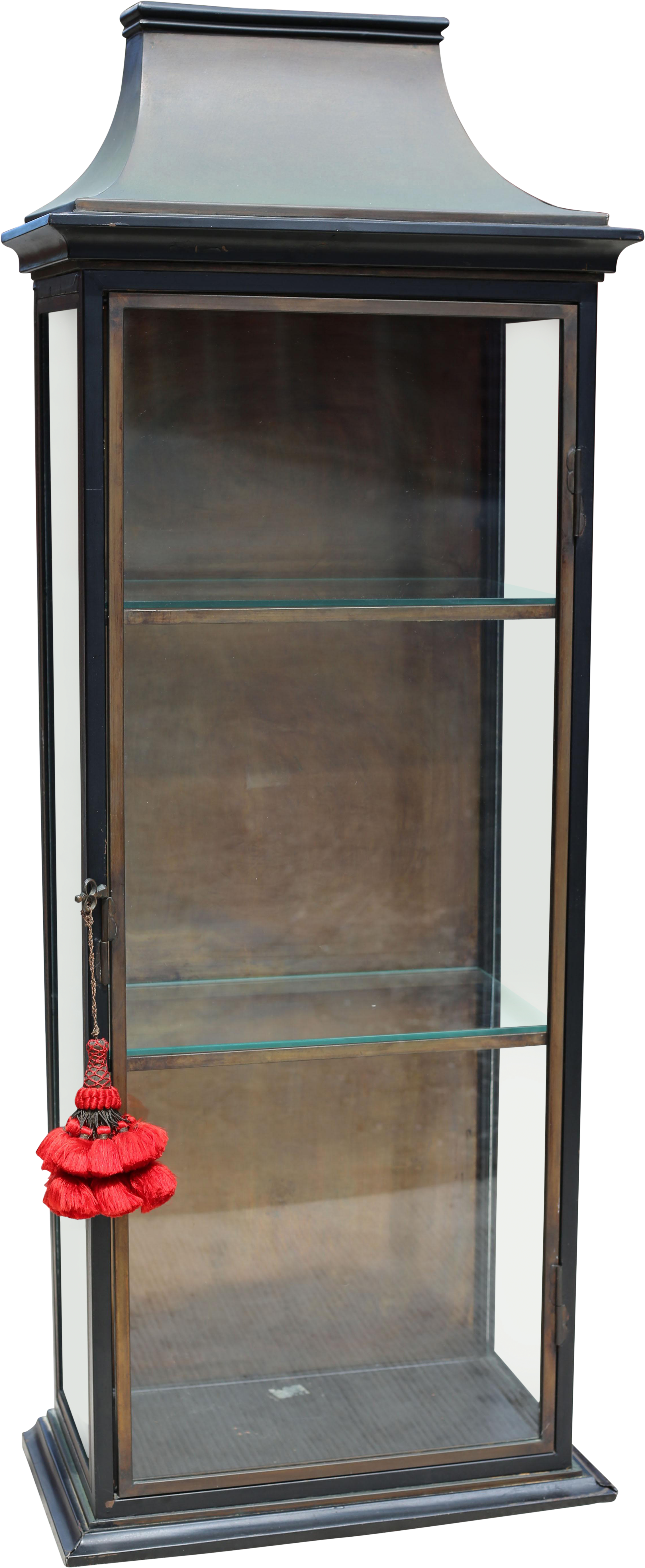 Brandt Metal Display Cabinet With Glass Shelves On - Glass (2514x6111), Png Download
