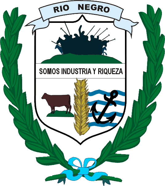 Coat Of Arms Of Rio Negro Department - Rio Negro Uruguay Agricultura (536x602), Png Download