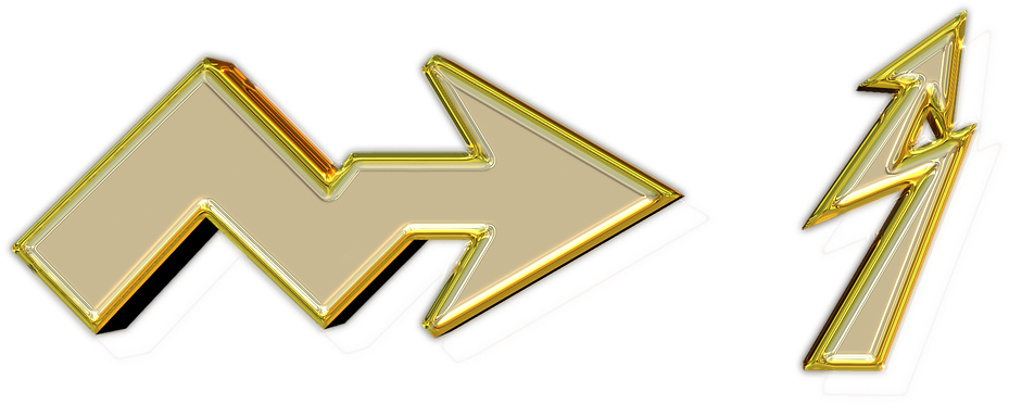 Flecha Dorada Png - Portable Network Graphics (960x640), Png Download