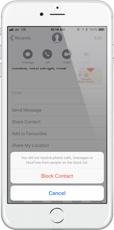 Tells You That Messages, Phone Calls, And Facetime - Iphone (414x800), Png Download