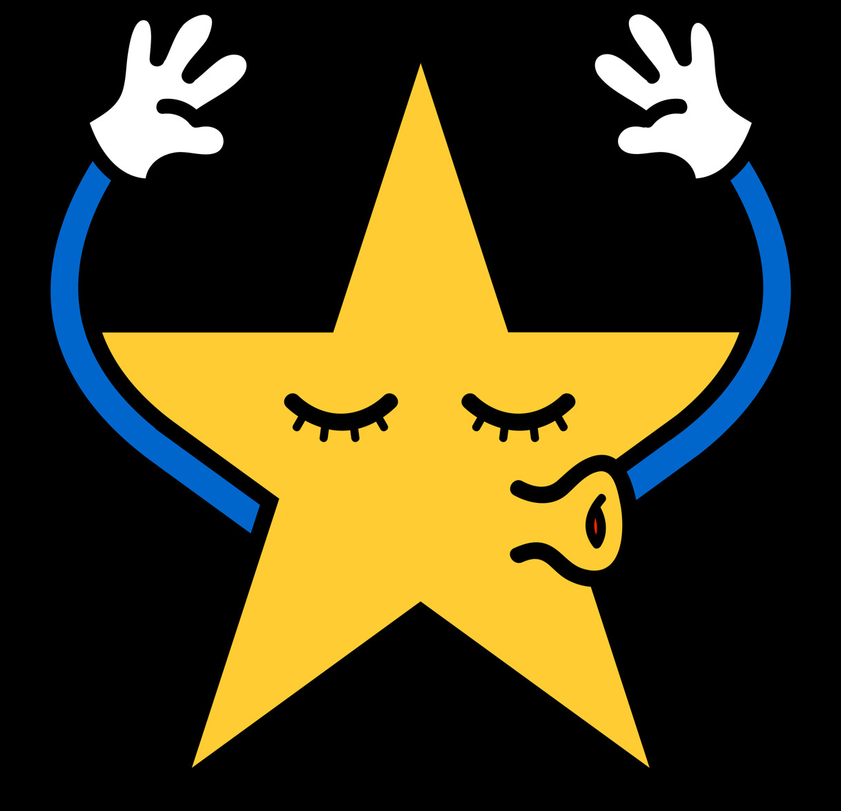Chatter - - David Bowie Blackstar Stars (1218x1174), Png Download