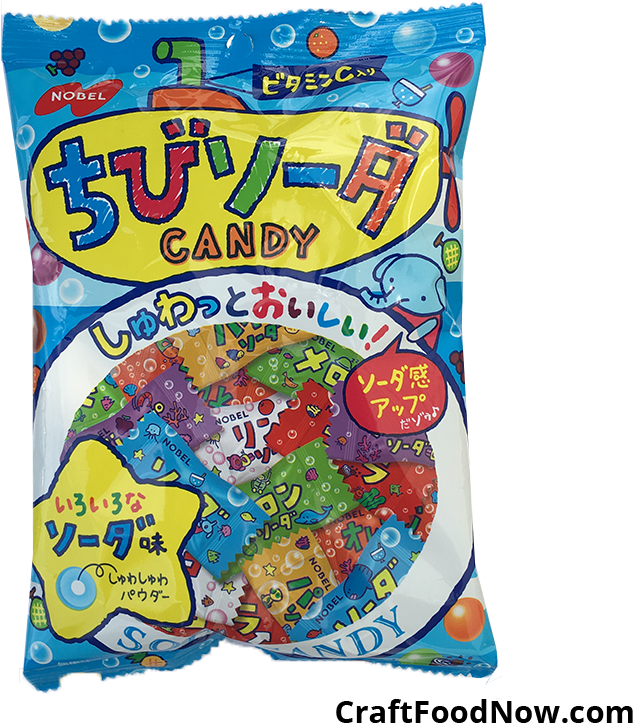 Nobel Japanese Soda Import Candy - Snack Japanese Candy Transparent (800x800), Png Download