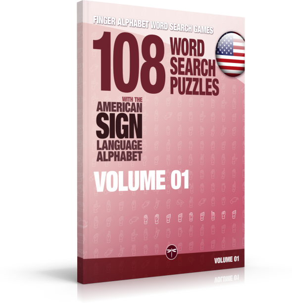 108 Asl Word Search Puzzles - 36 Word Search Puzzles With The American Sign Language (590x611), Png Download
