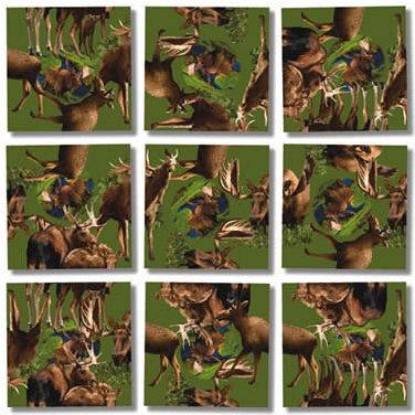 Download A Free Solution For Your Puzzles - Scramble Squares Moose Puzzle Solution (640x640), Png Download
