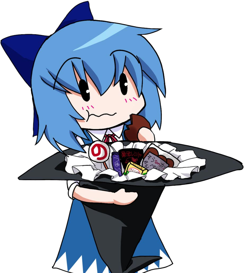 11501508 - Cirno Eating (900x917), Png Download