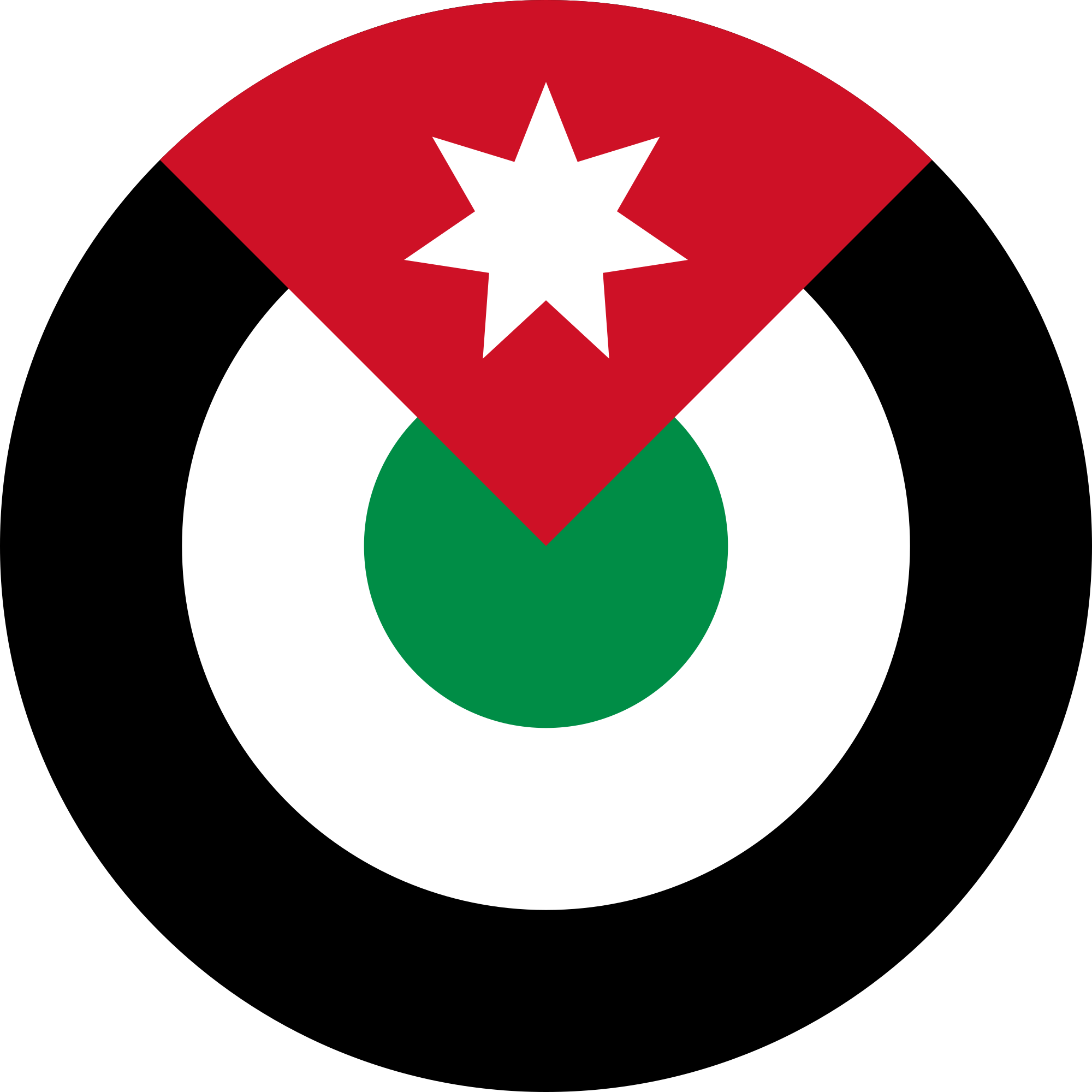 Open - Jordan Air Force Flag (2000x2000), Png Download