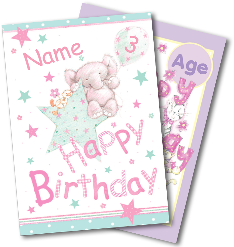 Girls - Birthday Greeting Card (800x800), Png Download